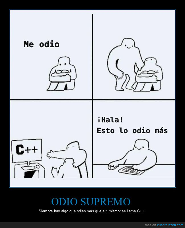 programaci&oacute;n,C++,c&oacute;digo,desarrolladores,sufrimiento