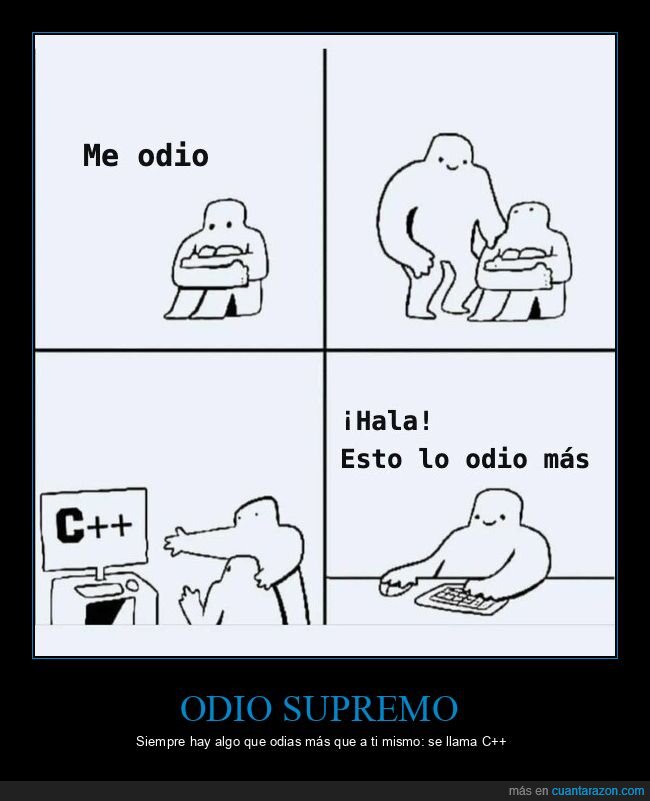 programaci&oacute;n,C++,c&oacute;digo,desarrolladores,sufrimiento