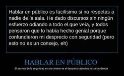 Enlace a El secreto para hablar en público