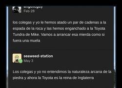 Enlace a La espada en la roca, versión todoterreno