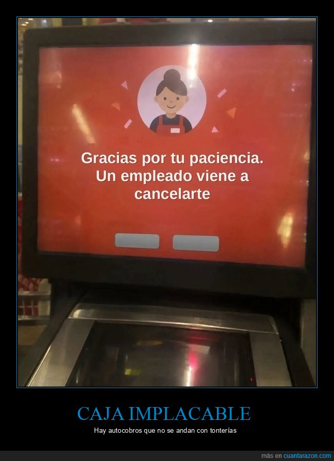 supermercado,autocobro,cancelar,pantalla