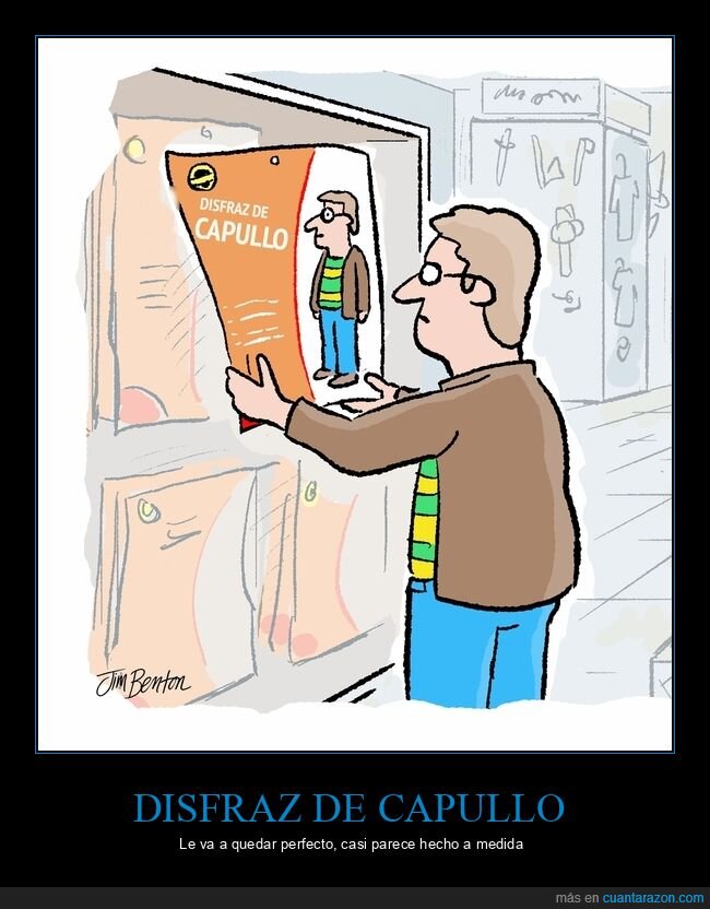 halloween,disfraz,capullo,jim benton,vi&ntilde;eta