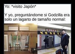 Enlace a Visitando Japón y descubriendo la verdad sobre Godzilla