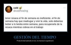 Enlace a Tener resaca el fin de semana es ineficiente