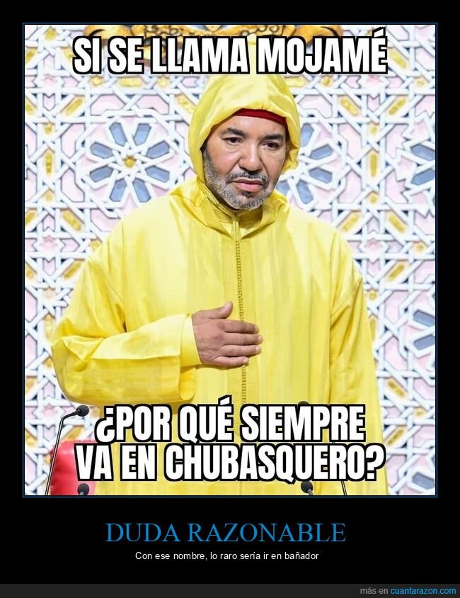 Mohamed VI,Marruecos,chubasquero,juego de palabras,rey