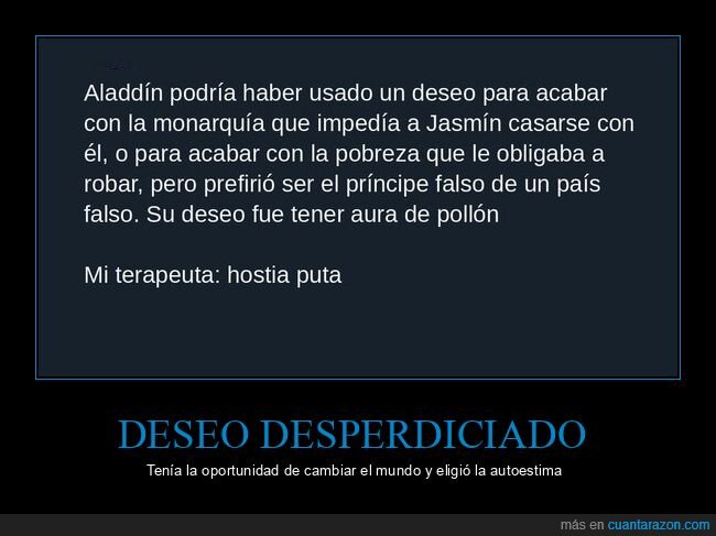 aladdin,disney,deseos,terapeuta,tuit