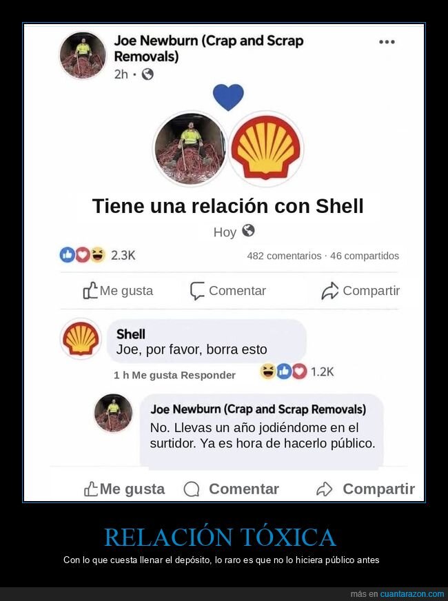 shell,gasolina,facebook,precios,relaci&oacute;n
