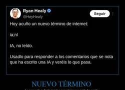 Enlace a Un nuevo término de internet: «IA, no leído»