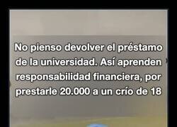 Enlace a No pienso devolver el préstamo de la universidad
