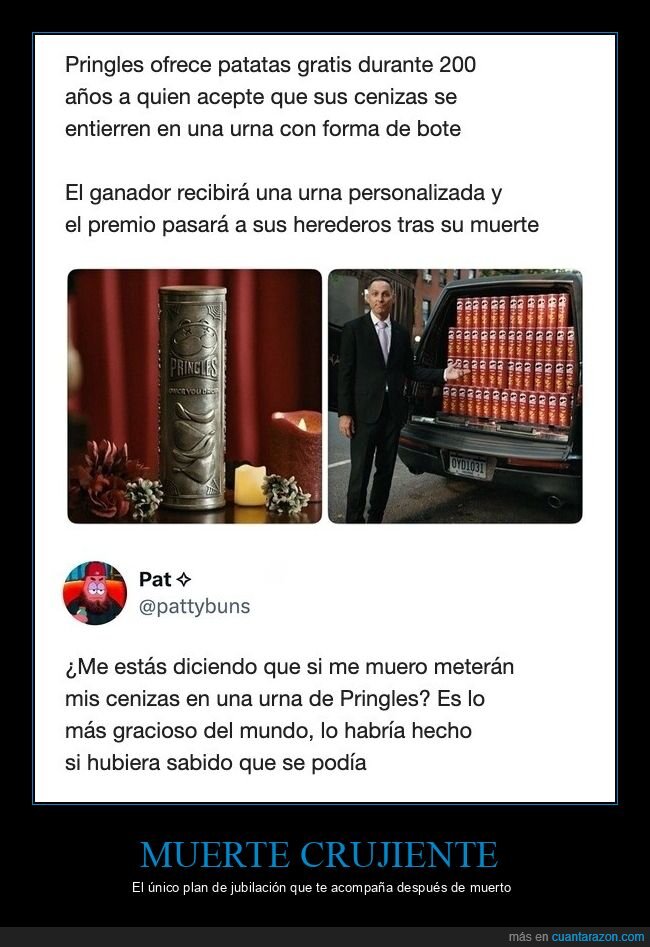 Pringles,urna,muerte,marketing,herencia