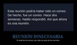 Enlace a Si nadie lee los correos, que nadie se queje de las reuniones