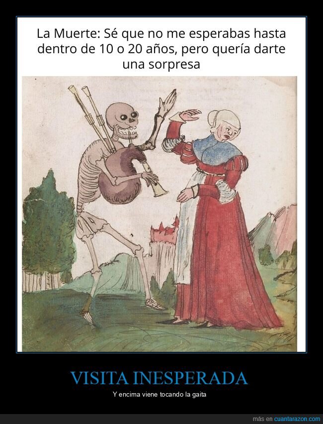 muerte,esqueleto,humor negro,medieval
