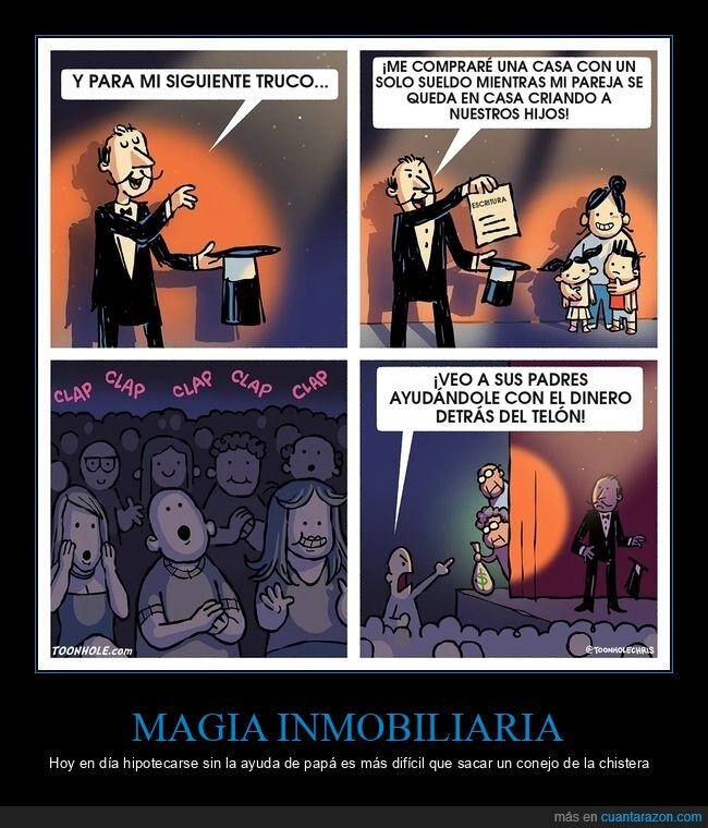 vivienda,magia,padres,dinero,c&oacute;mic