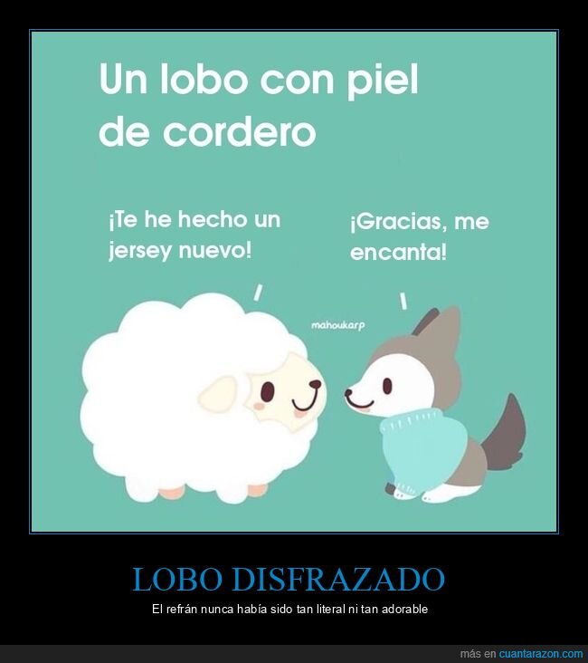 lobo,oveja,jersey,dibujo