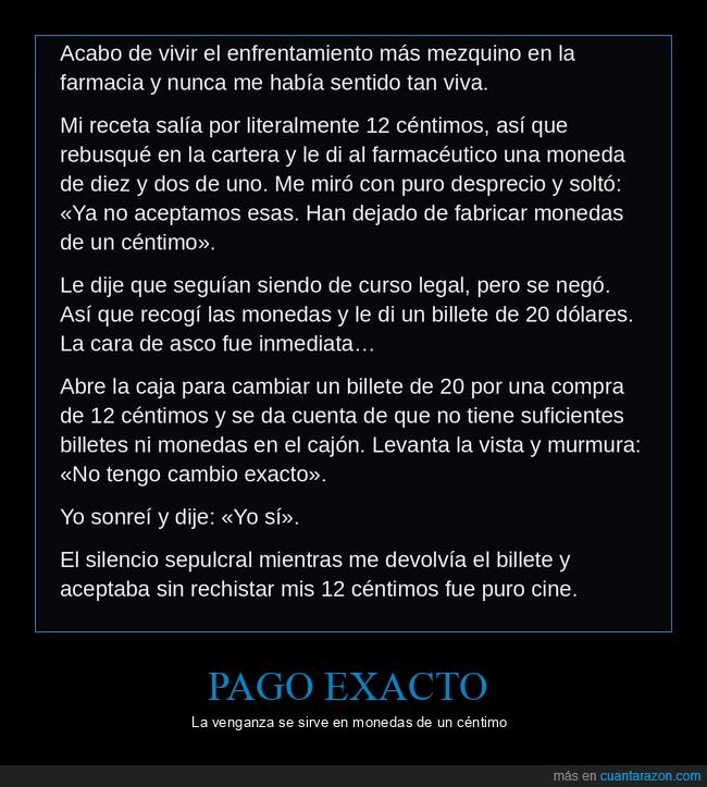 farmacia,monedas,c&eacute;ntimos,venganza,tuits