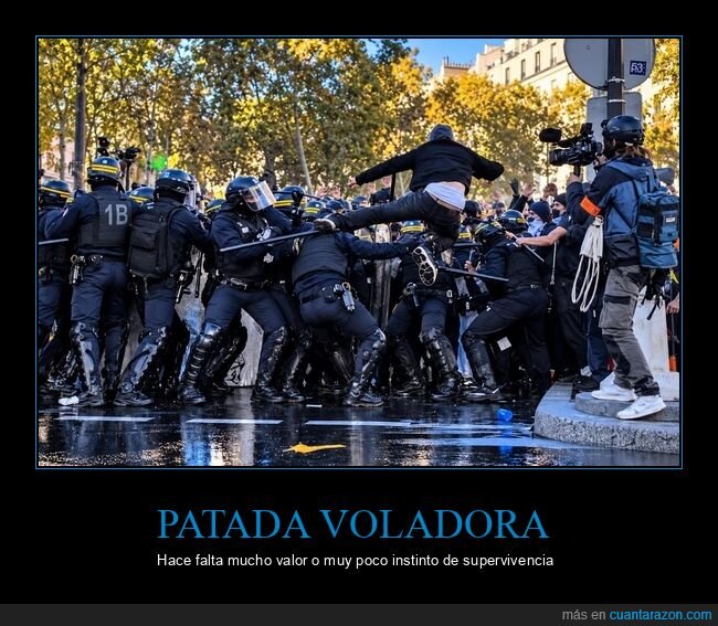 Paris,policia,protesta,disturbios,valentia