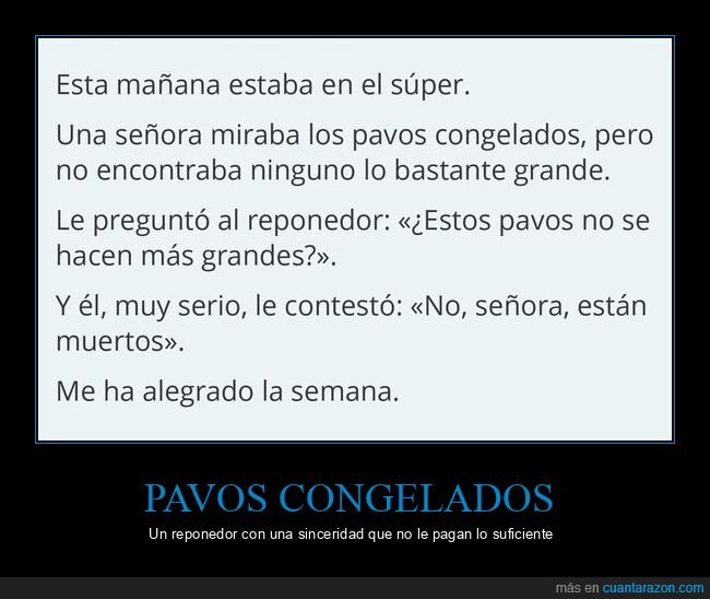 supermercado,pavo,reponedor,tuit,respuestas