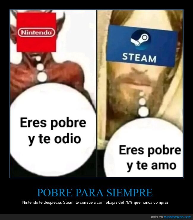 Nintendo,Steam,videojuegos,ofertas,pobreza