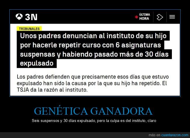 padres,instituto,suspensos,denuncia,tribunales