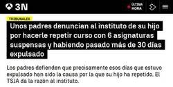 Enlace a La culpa siempre es del instituto, claro