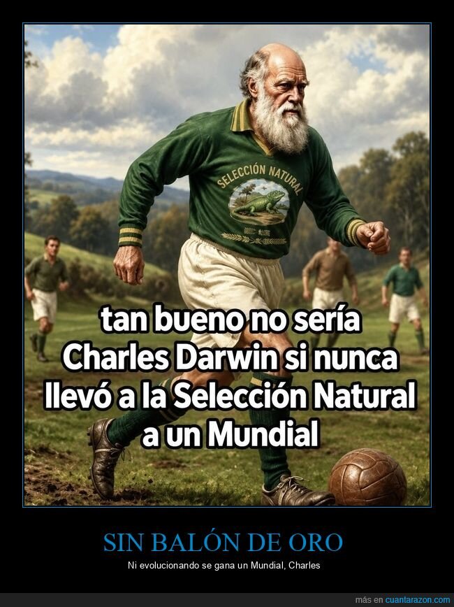 Darwin,evoluci&oacute;n,f&uacute;tbol,selecci&oacute;n,mundial