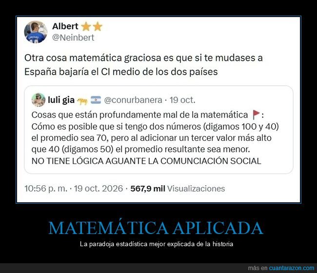 matem&aacute;ticas,tuit,Argentina,Espa&ntilde;a,zasca