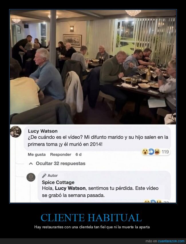 restaurantes,fantasmas,facebook,comentarios,humor negro