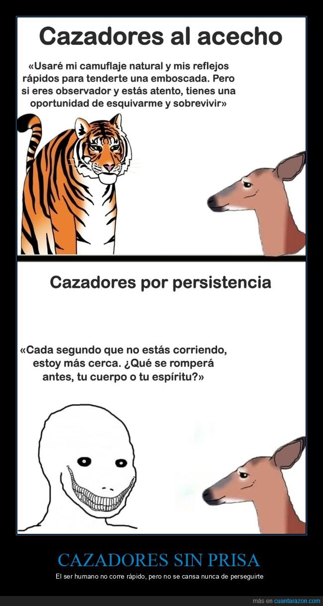 humanos,caza,correr,evolucion,animales
