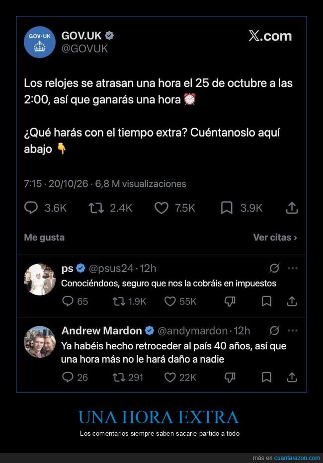 cambio de hora,horario de invierno,tuit,relojes,impuestos