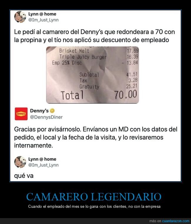 propina,camarero,restaurante,descuento,tuit