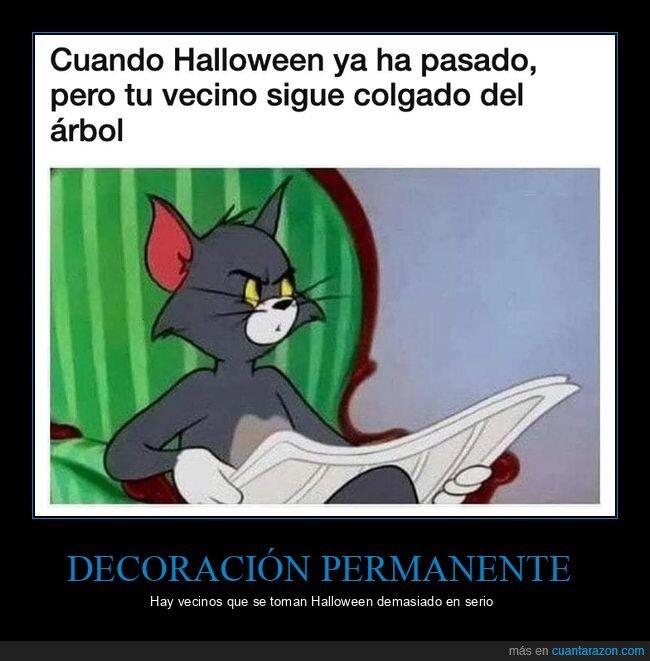 halloween,vecinos,humor negro,tom y jerry
