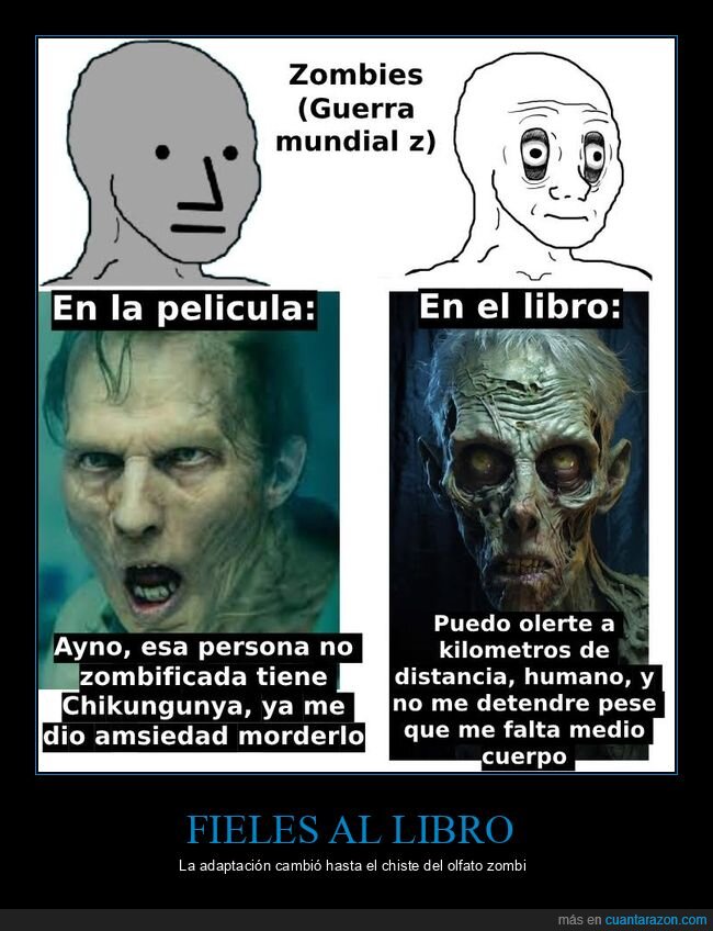 zombies,adaptaci&oacute;n,literatura,cine,comparaci&oacute;n