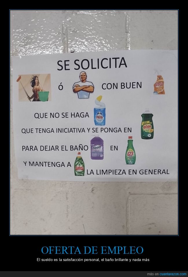 limpieza,empleo,ba&ntilde;o,oferta,trabajo