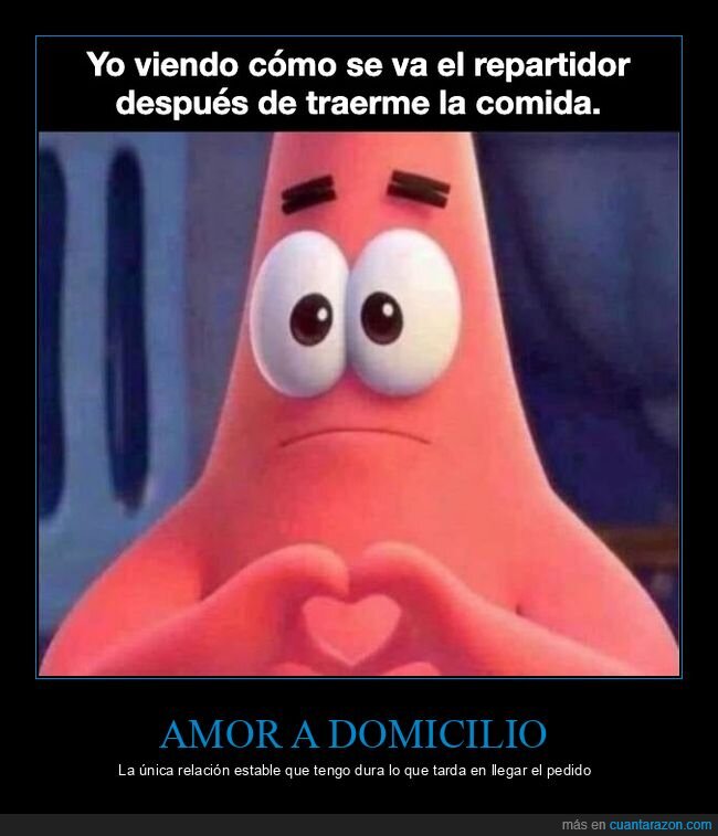 comida a domicilio,repartidor,amor,Patricio,soledad