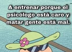 Enlace a A entrenar, que el psicólogo está caro