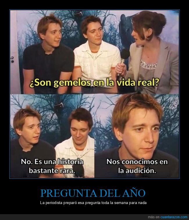 gemelos,entrevista,audici&oacute;n,periodista,casualidad