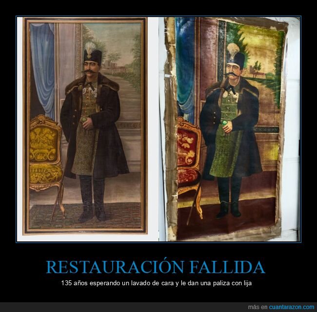 restauraci&oacute;n,arte,patrimonio,Qajar,deterioro