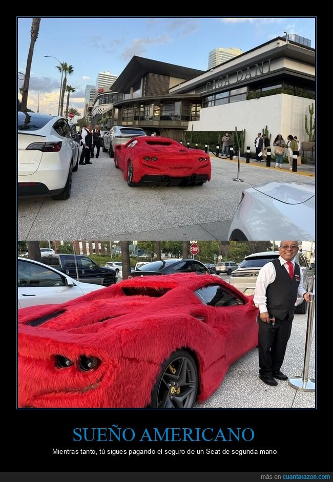Furrari,coche,lujo,parodia,LosAngeles