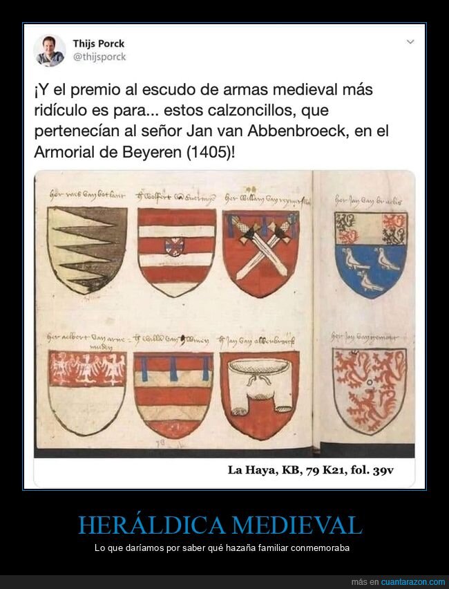 historia,edad media,escudos,calzoncillos,curiosidades