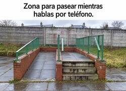 Enlace a Zona para pasear mientras hablas por teléfono