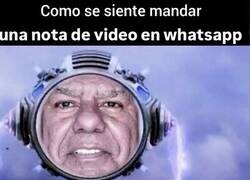 Enlace a Lo que se siente al mandar una nota de vídeo