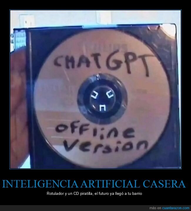 ChatGPT,CD,tecnolog&iacute;a,casero,pirater&iacute;a