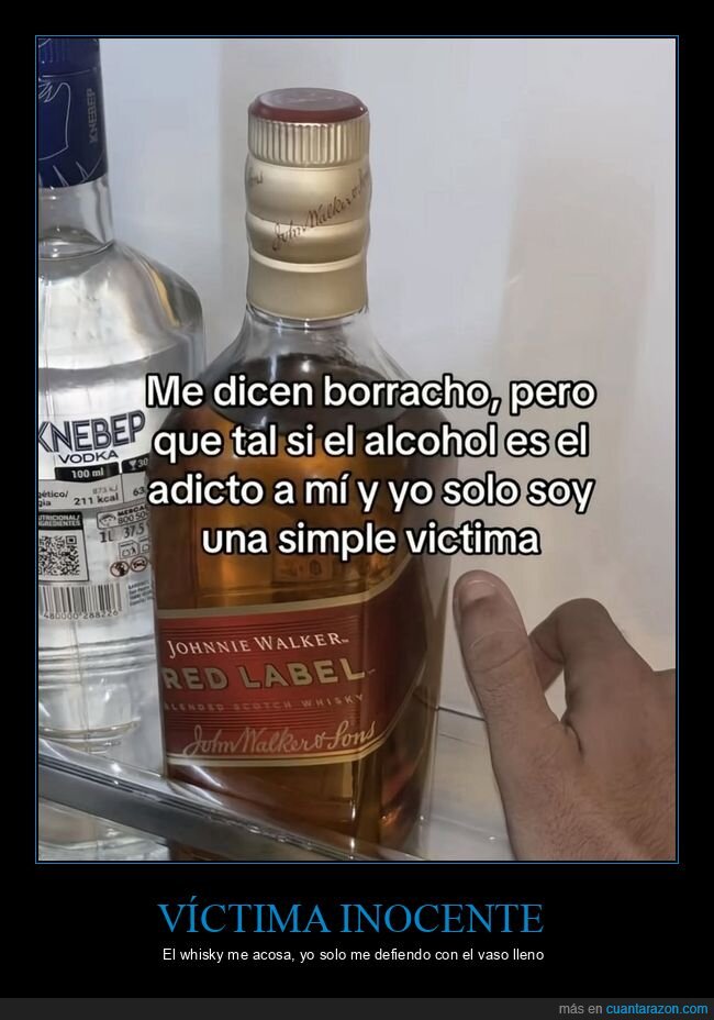 alcohol,whisky,vicio,excusas,nevera