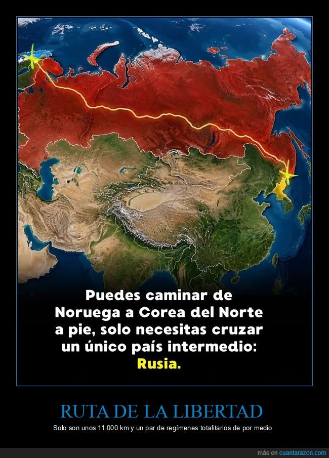 Rusia,Noruega,Corea del Norte,frontera,geograf&iacute;a