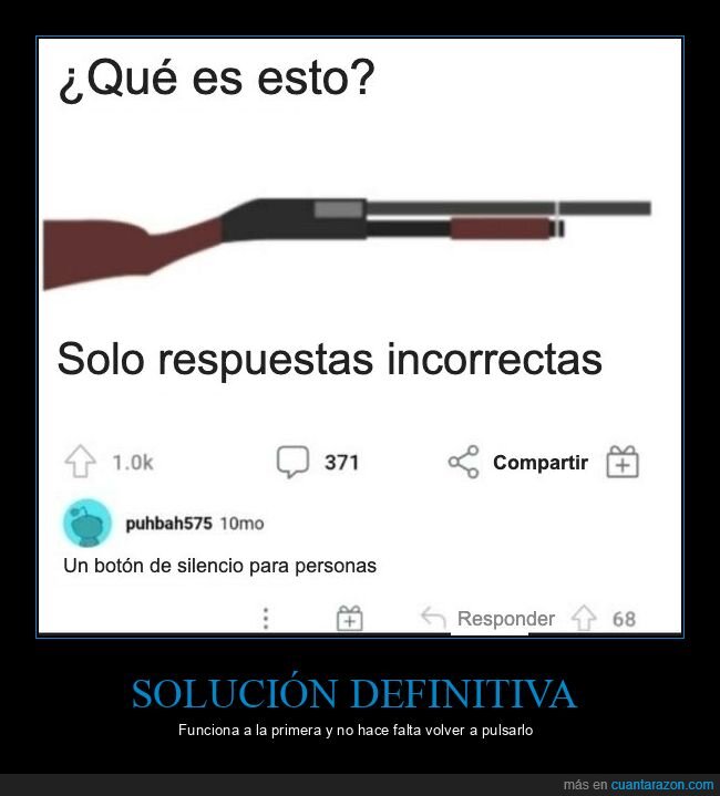 escopeta,silencio,respuestas,comentarios,convivencia