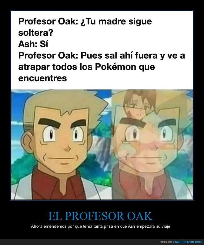 Pok&eacute;mon,Ash,profesor Oak,madre,anime