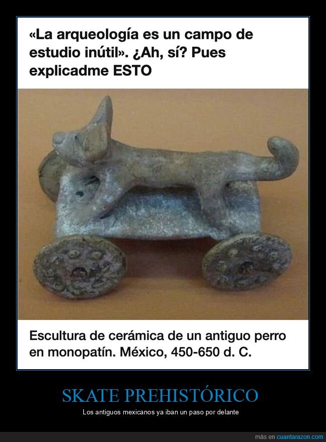 arqueolog&iacute;a,perro,monopat&iacute;n,M&eacute;xico,historia