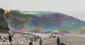 burbuja,gigante,playa