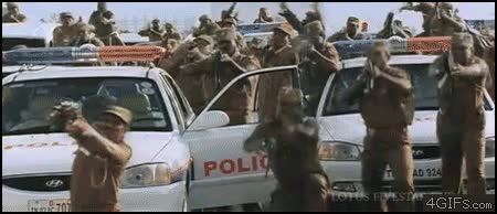 policías,película,flipado,armas