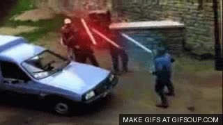 Star Wars,sables láser,pueblo,La Guerra de las Galaxias,coche,tractor,viejos